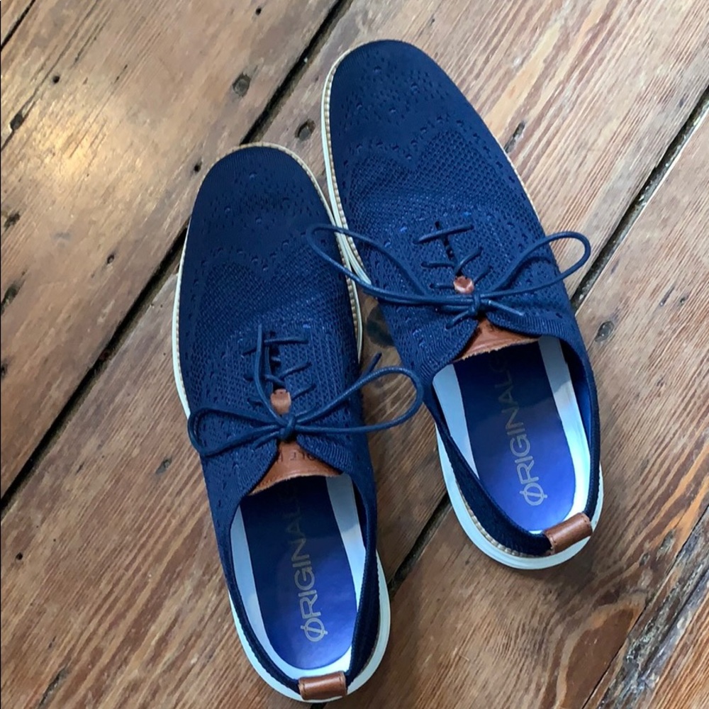 Cole Haan Fabric wingtip Oxford Size 10.5 like new